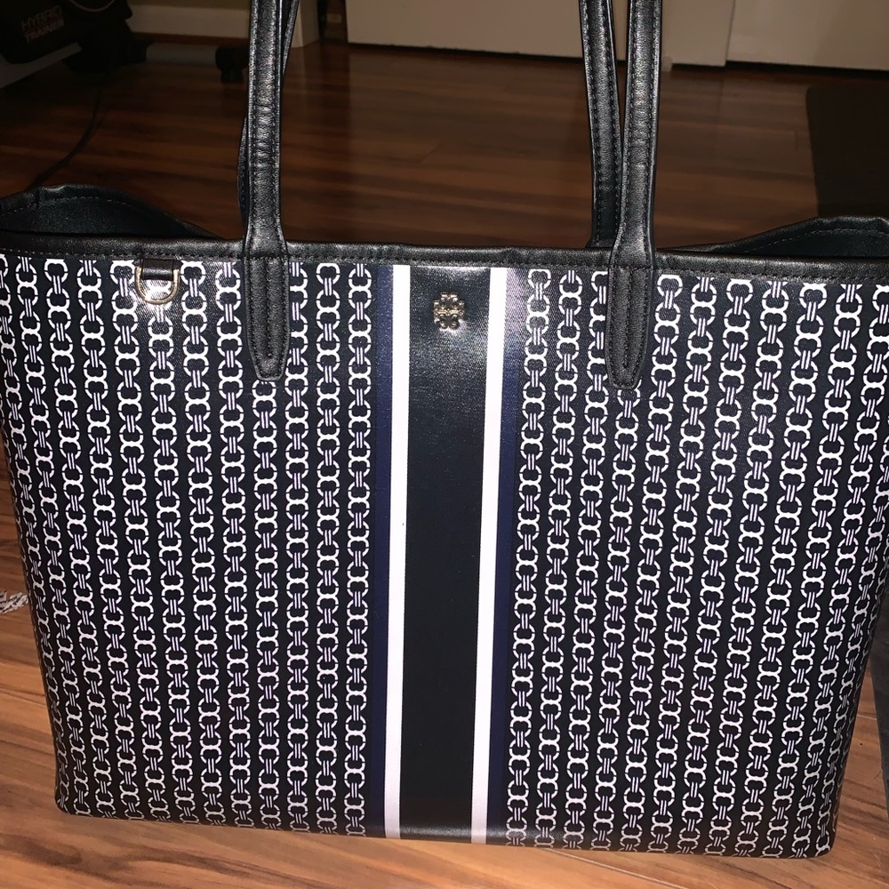 Black Tory Burch Gemini Link Tote